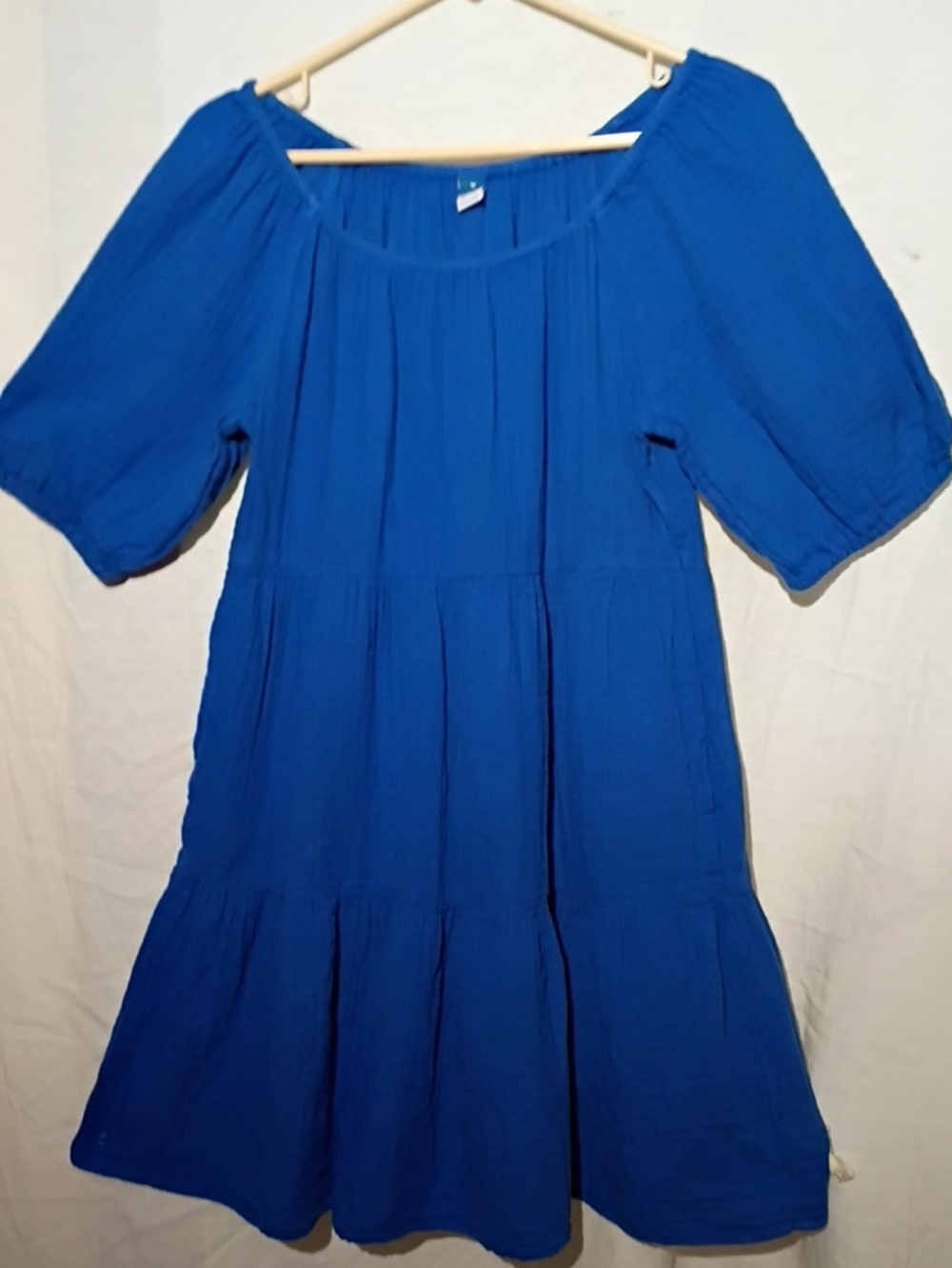 Old Navy Royal Blue Tiered Midi Dress